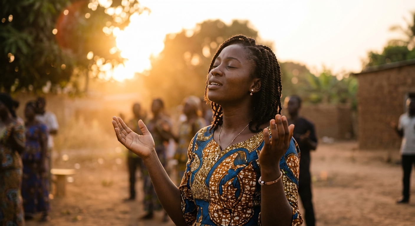 Worship in golden hour
